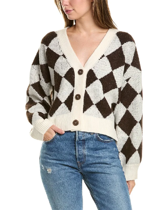 Aiden V-Neck Wool-Blend Cardigan