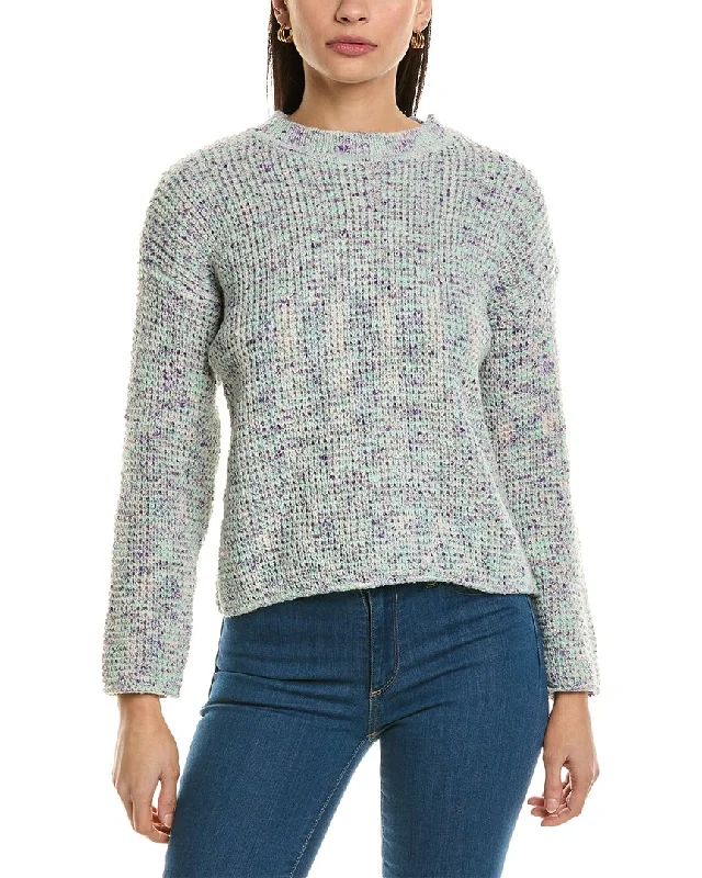 FATE Marled Yarn Waffle Knit Sweater