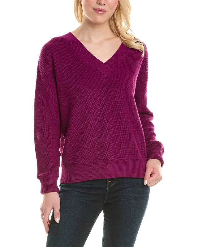 Forte Cashmere Easy Stripe Sweater