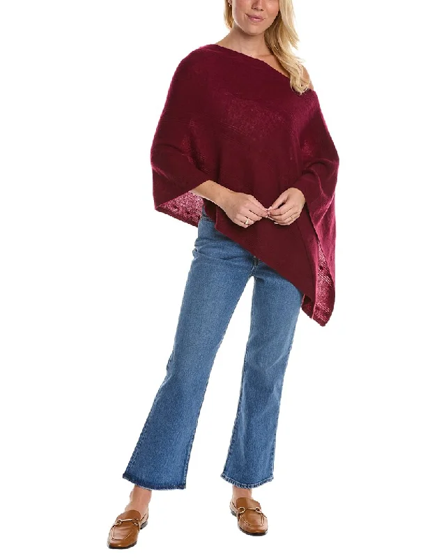 In2 by InCashmere Ribbed Cashmere Poncho