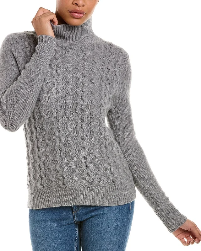 Kier + J Cableknit Cashmere Pullover Sweater