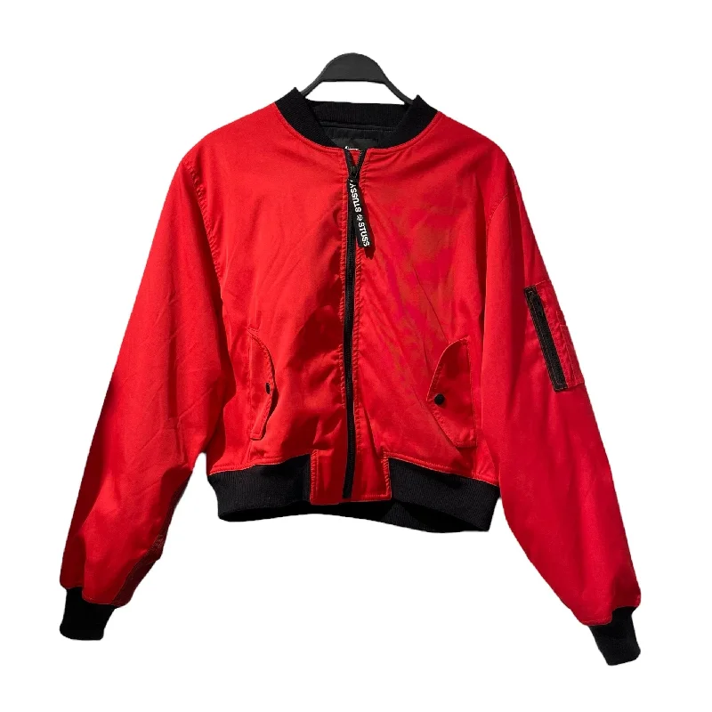 STUSSY/Blouson/S/Red/Polyester/