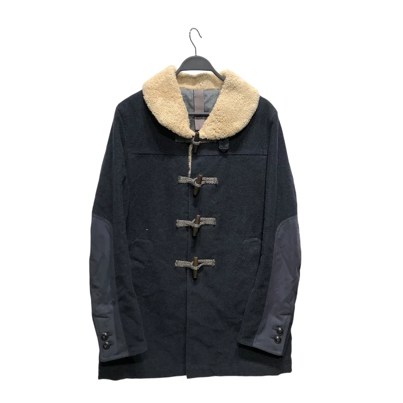 GIAN CARLO ROSSI/Jacket/S/Wool/NVY/Wool Sherpa collar