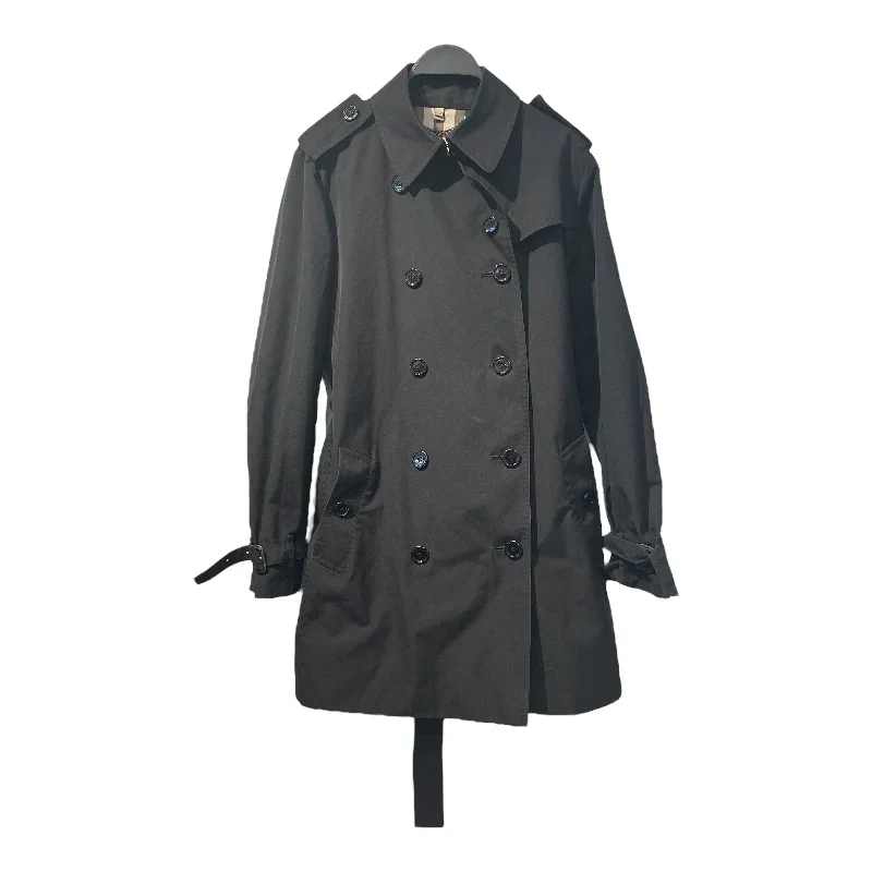 BURBERRY LONDON/Trench Coat/10/Suede/BLK/BURBERRY BLACK TRENCH COAT