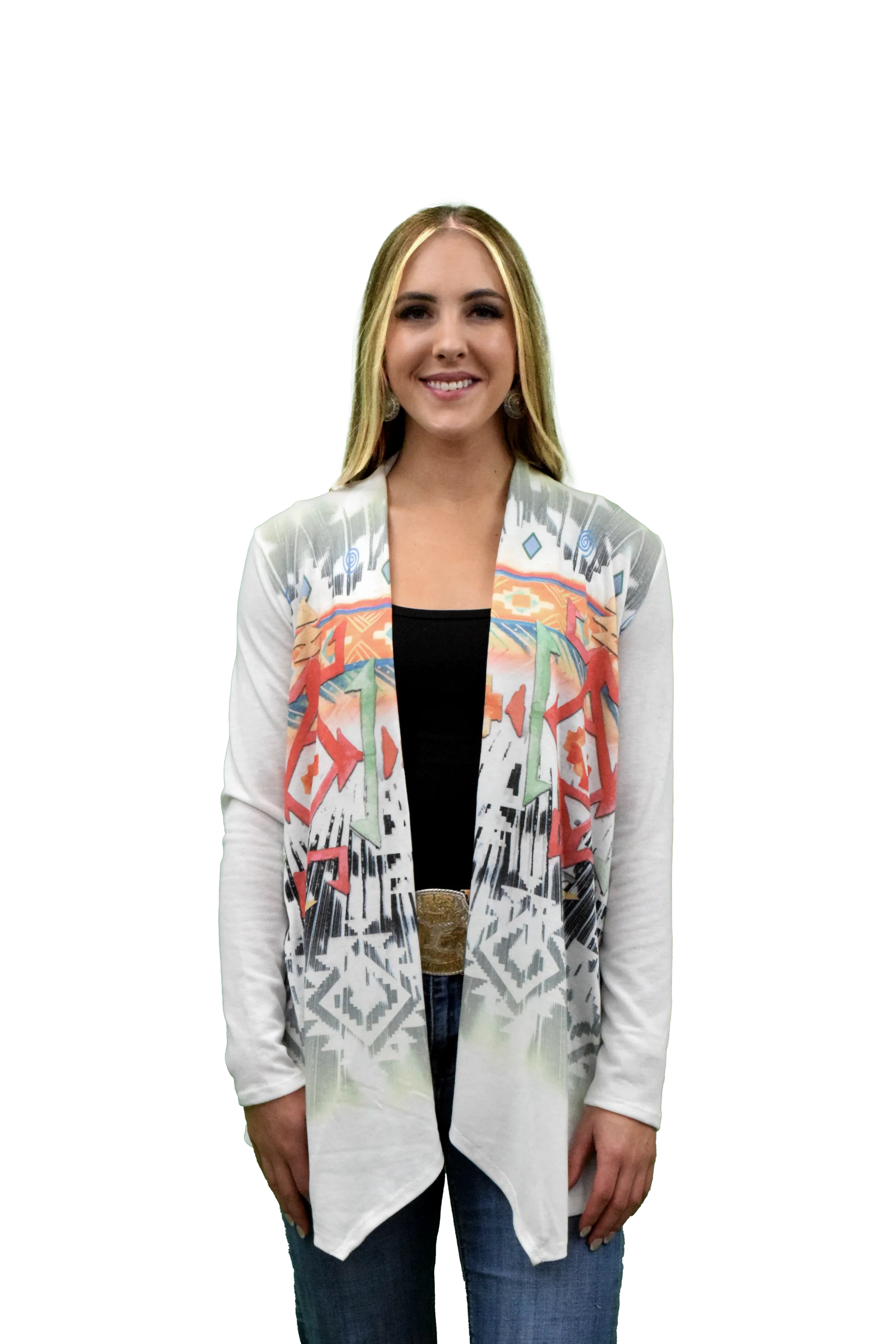 Liberty Wear Collection Cardigan: Aztec Sage