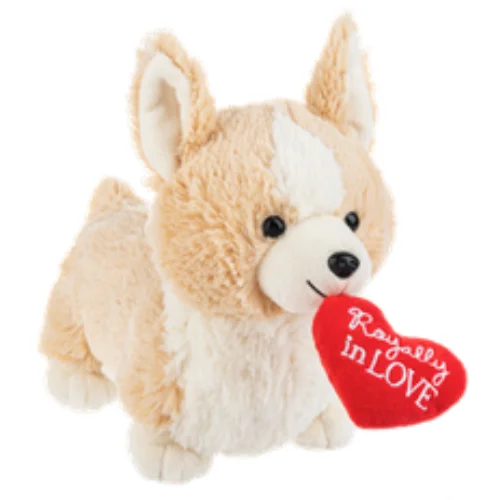 11" Royally in Love Corgi Stuffed Plush