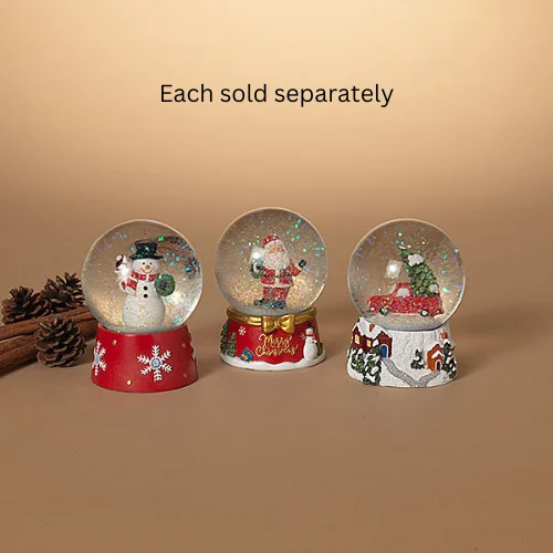 4.13" Resin Holiday Water Globe