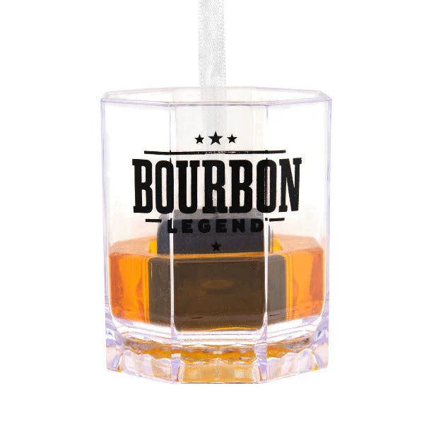 Bourbon Legend Lowball Glass Hallmark Ornament