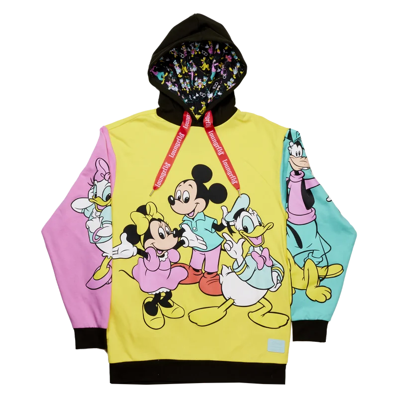 Disney100 Mickey & Friends Classic Color Block Unisex Hoodie