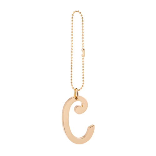 Gold Monogram Anywhere Charm - C