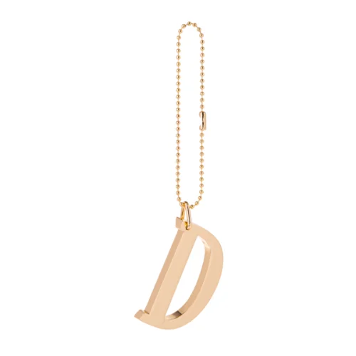 Gold Monogram Anywhere Charm - D