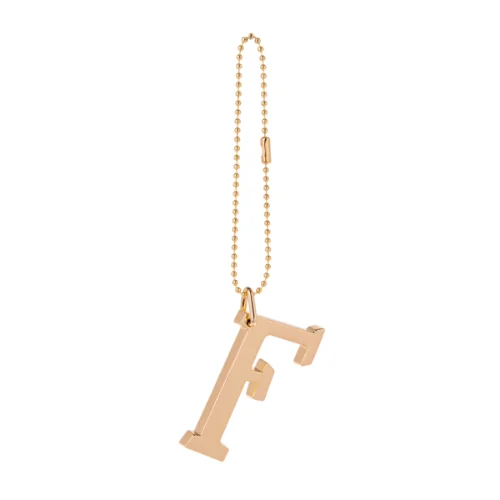 Gold Monogram Anywhere Charm - F