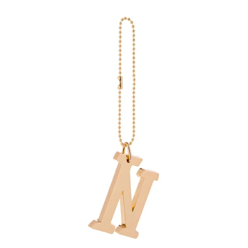 Gold Monogram Anywhere Charm - N