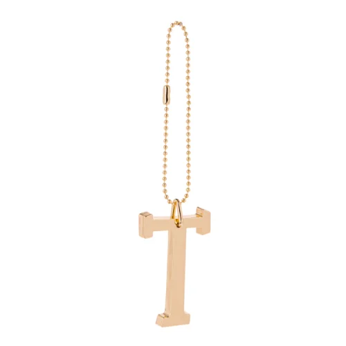 Gold Monogram Anywhere Charm - T