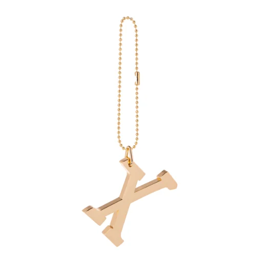 Gold Monogram Anywhere Charm - X