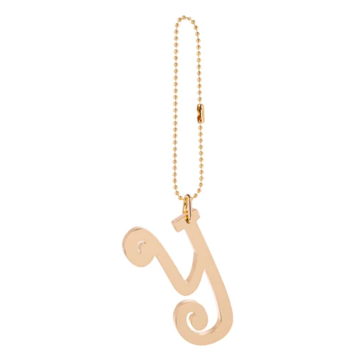 Gold Monogram Anywhere Charm - Y