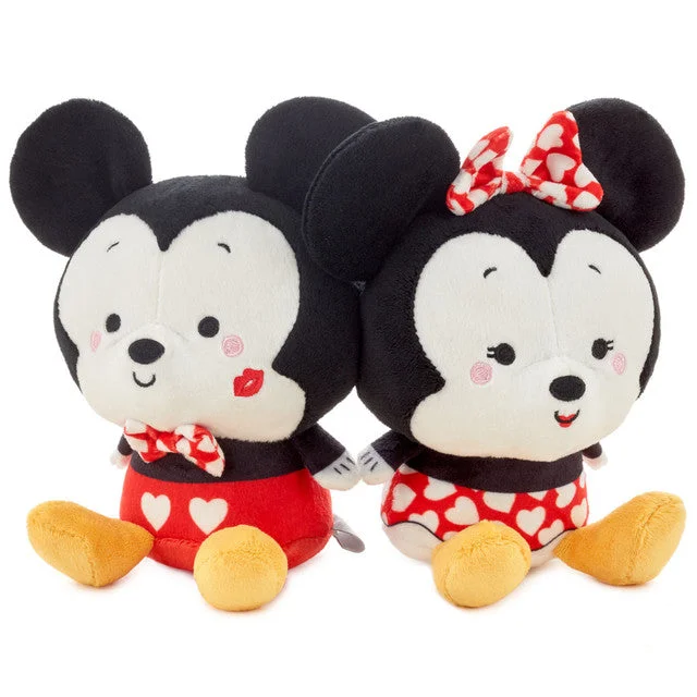 Hallmark Better Together Disney Mickey and Minnie Valentine's Day Magnetic Plush Pair, 5"