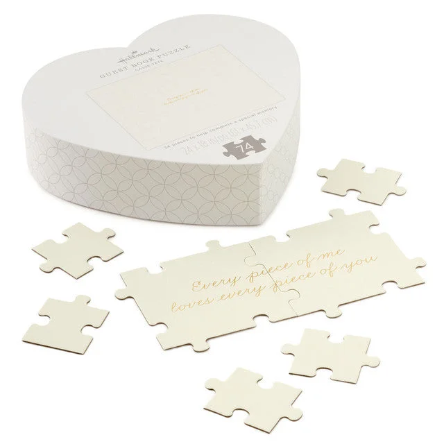 Hallmark Wedding Reception Guest Book Autograph Puzzle