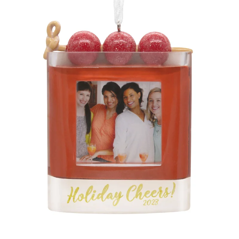 Holiday Cheers! Cocktail 2023 Photo Frame Hallmark Ornament