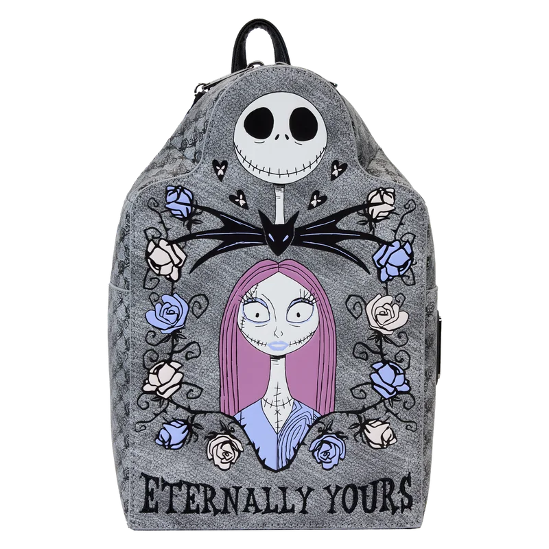 Loungefly Nightmare Before Christmas Jack & Sally Enternally Yours Tombstone Mini Backpack