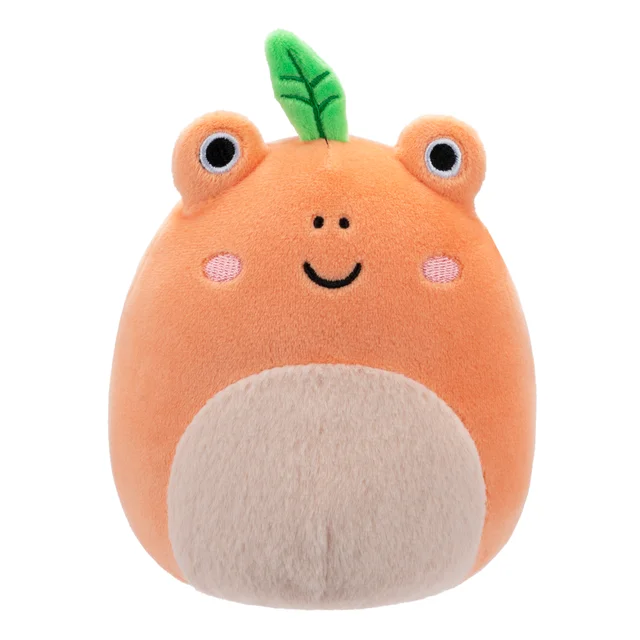 Squishmallow Fatima the Peach Frog with Fuzzy Belly 5" Stuffed Plush by Kelly Toy