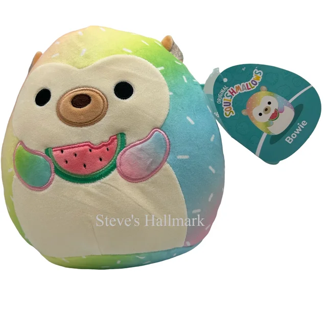 Squishmallow Bowie Tie-Dye Hedgehog with Watermelon I Got That 12" Stuffed Plush by Kelly Toy