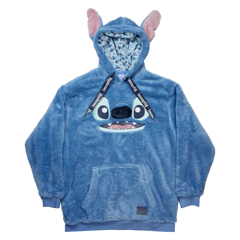 Stitch Plush Sherpa Cosplay Unisex Hoodie