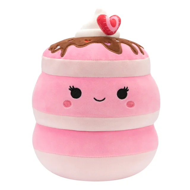 Valentine Squishmallow Shelly the Strawberry Pancakes with Toppings 5" Stuffed Plush by Kelly Toy