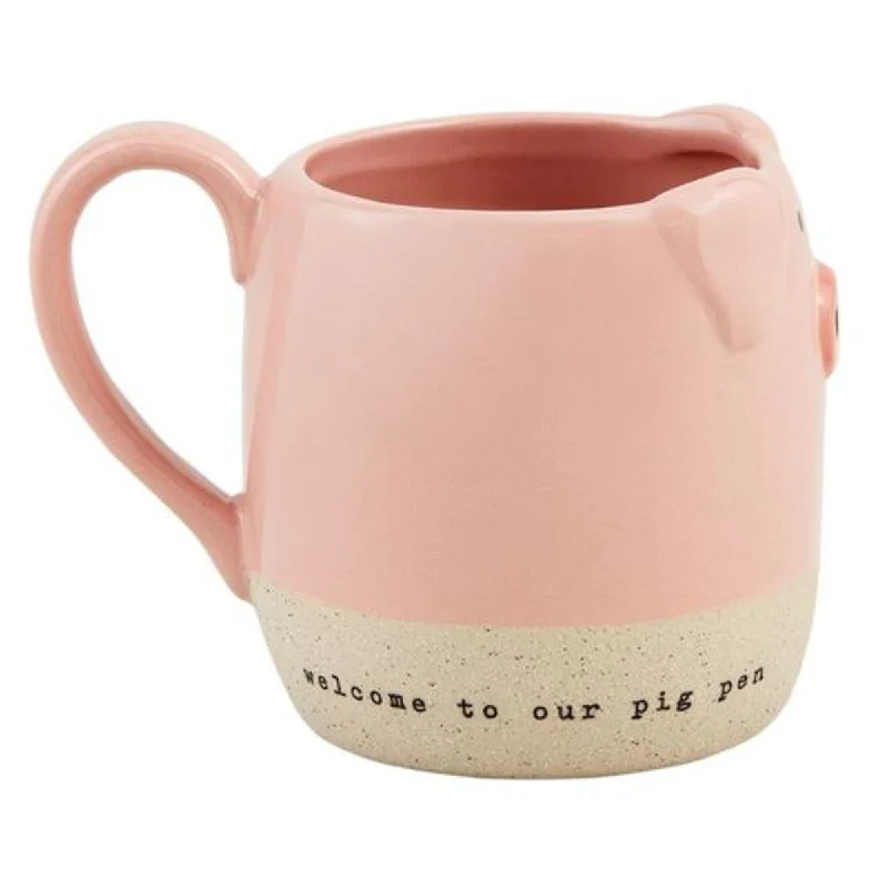 Welcome to Our Pig Pen Figural Mug