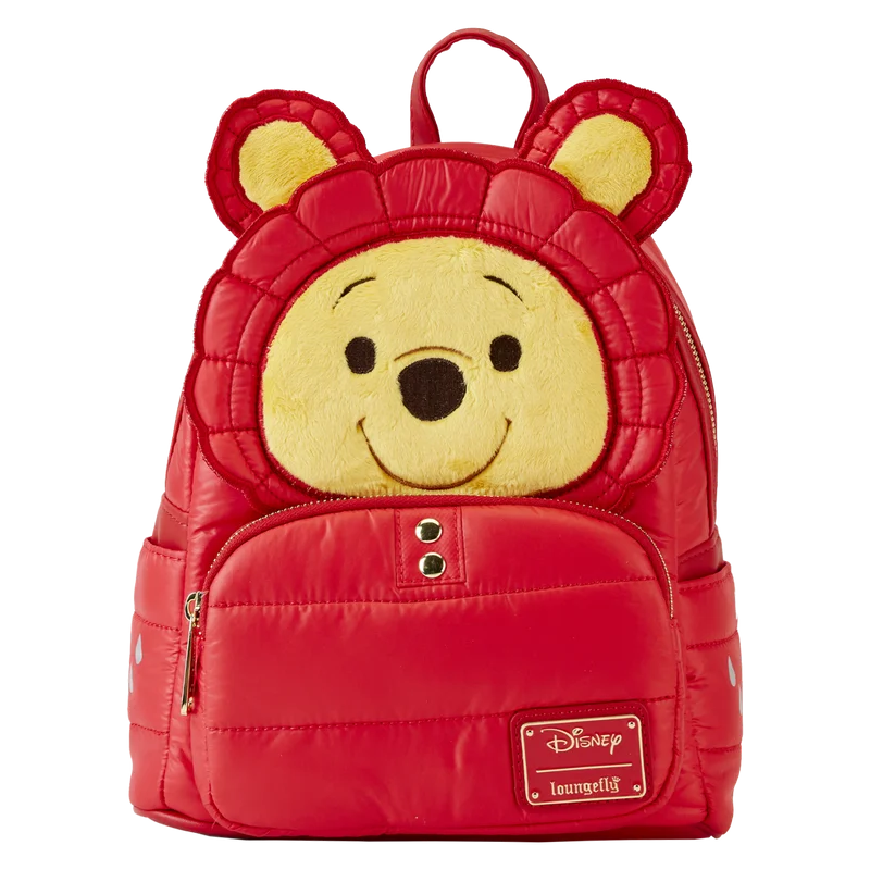 Winnie the Pooh Rainy Day Puffer Jacket Cosplay Mini Backpack