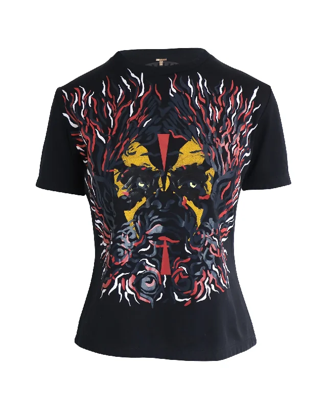 Louis Vuitton Tribal Print T-Shirt in Black Cotton