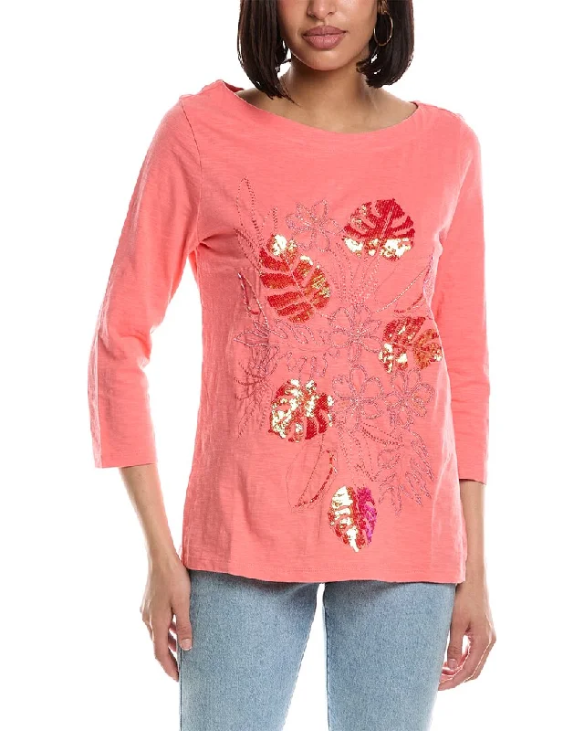 Tommy Bahama Embellished Bouquet Lux T-Shirt