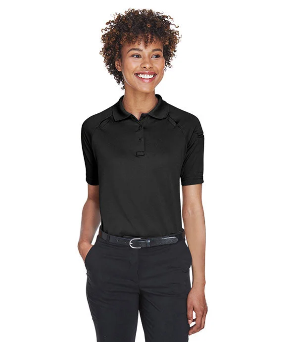 M211W - Harriton Ladies Advantage Snag Protection Plus Tactical Polo Shirt | Black