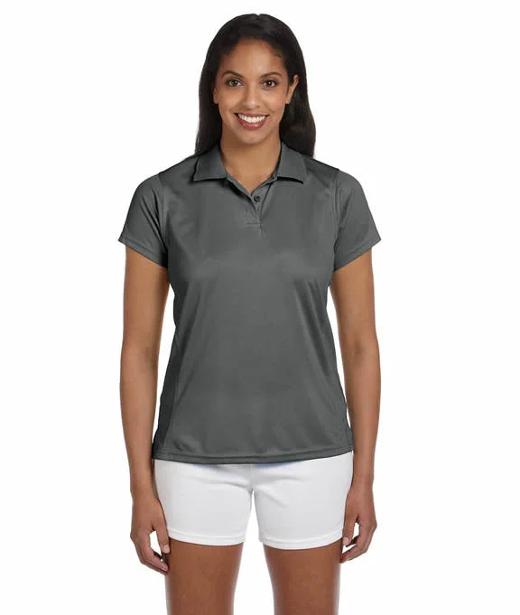 M315W - Harriton Ladies 4 oz. Polytech Polo Shirt | Charcoal