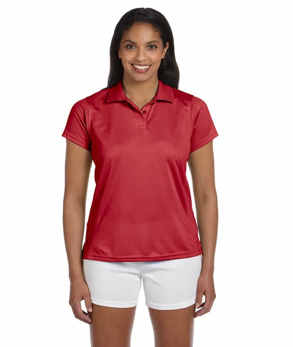 M315W - Harriton Ladies 4 oz. Polytech Polo Shirt | Red