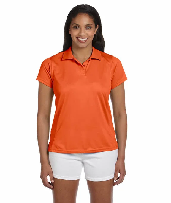 M315W - Harriton Ladies 4 oz. Polytech Polo Shirt | Team Orange