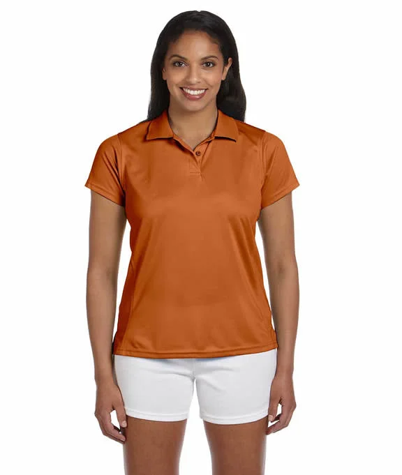 M315W - Harriton Ladies 4 oz. Polytech Polo Shirt | Texas Orange