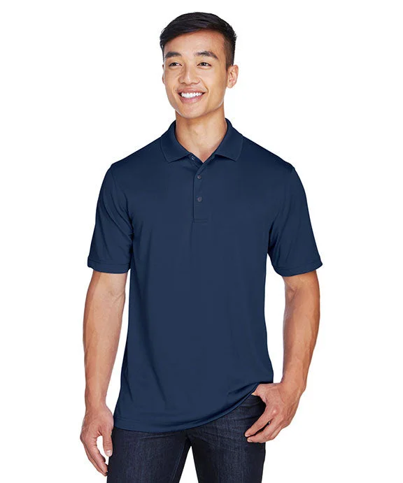 M345 - Harriton Mens Advantage Snag Protection Plus IL Snap Placket Polo Shirt | Dark Navy