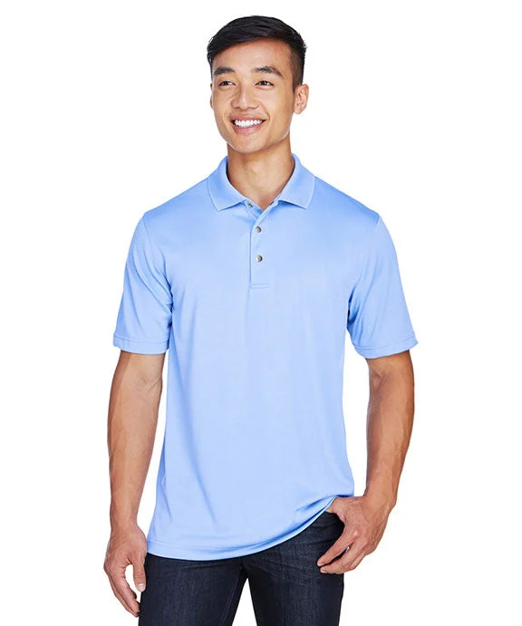 M345 - Harriton Mens Advantage Snag Protection Plus IL Snap Placket Polo Shirt | Industry Blue