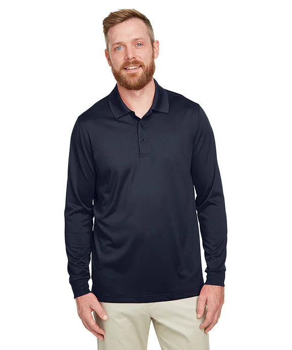 M348LT - Harriton Mens Tall Advantage Long Sleeve Snag Protection Plus IL Polo Shirt | Dark Navy