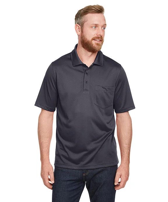 M348P - Harriton Mens Advantage Snag Protection Plus IL Pocket Polo Shirt | Dark Charcoal