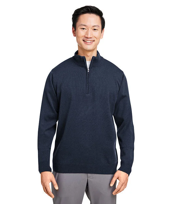 M421 - Harriton Unisex Pilbloc™ Quarter-Zip Sweater | Dark Navy