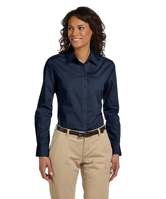 M510W - Harriton Ladies 3.1 oz. Essential Poplin | Navy