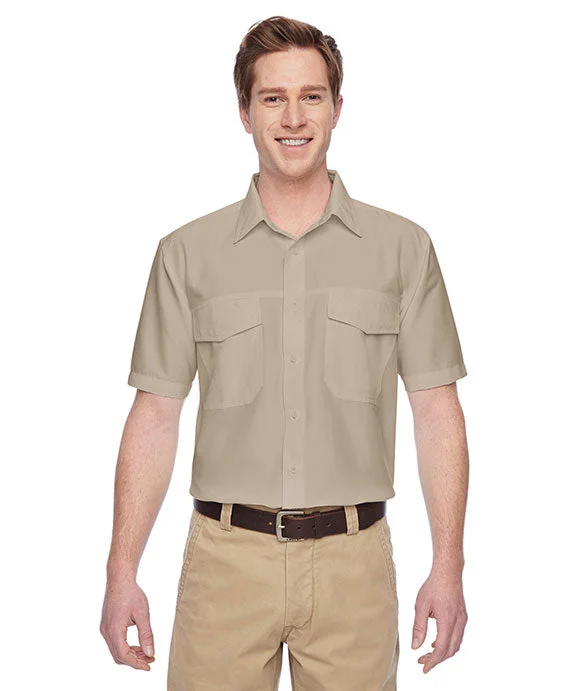 M580 - Harriton Mens Key West Short-Sleeve Performance Staff Shirt | Khaki