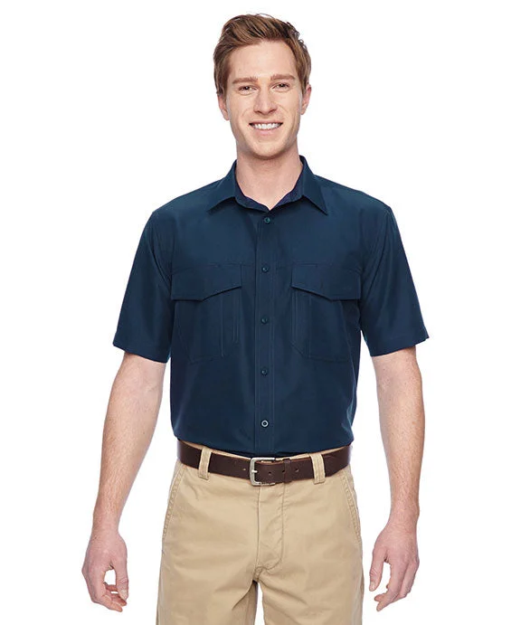 M580 - Harriton Mens Key West Short-Sleeve Performance Staff Shirt | Navy