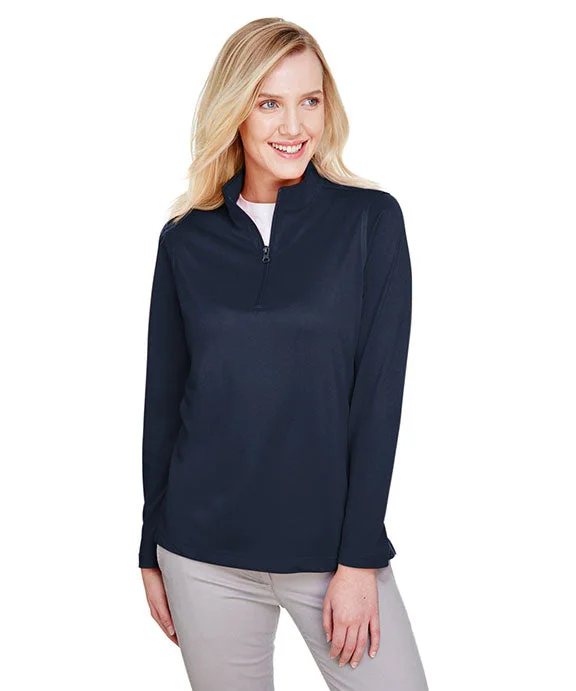 M748W - Harriton Ladies Advantage Snag Protection Plus Quarter-Zip | Dark Navy