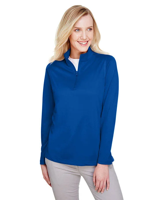 M748W - Harriton Ladies Advantage Snag Protection Plus Quarter-Zip | True Royal