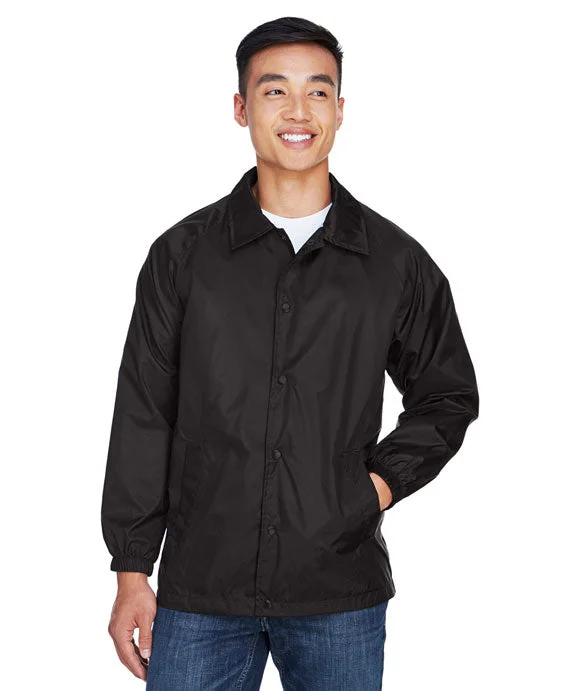 M775 - Harriton Adult Nylon Staff Jacket | Black