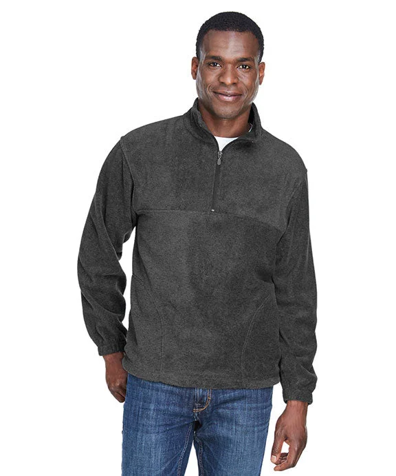 M980 - Harriton Adult 8 oz Quarter-Zip Fleece Pullover | Charcoal