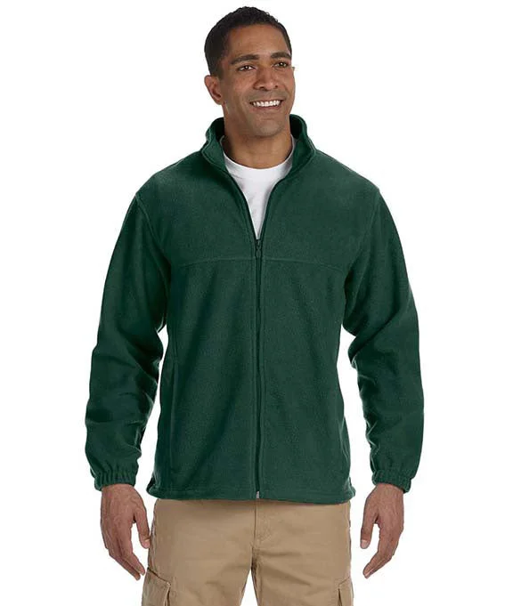 M990 - Harriton Mens 8 oz. Full-Zip Fleece Jacket | Hunter